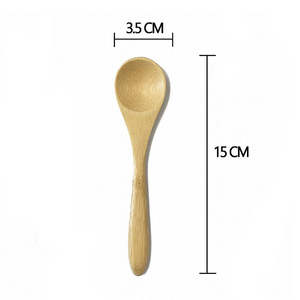 Moderno Juego de Cubiertos de Bambú de Dos Piezas, Cuchara Larga de Madera, Utensilios de Cocina Creativos, Vajilla Desechable para Viajes - Product Image 5