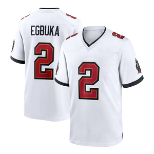 Maillot de football américain brodé de haute qualité à prix de gros Tampa Bay 2 Emeka Egbuka 50e saison, maillot de match cousu - Product Image 3