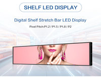 Toosen Digital Signage Shelf Led Display P1.5 Intérieur Bande Ticker Étagères Vidéo Publicité Écran Pour Supermarché Magasin De Détail