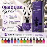 Diffuseur de parfum sur mesure 120 ml avec étiquette de bouteille personnalisée, parfum et boîte pour programme de développement de marque de luxe