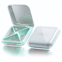 Boîte à pilules de voyage portable colorée à 4 ou 6 compartiments, petite boîte à médicaments, en stock, livraison en 7 jours