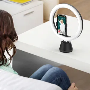 Vòng Theo Dõi Tự Động 360 Độ Đổ Đầy Ánh Sáng 3 Chế Độ Đèn Vòng 10Inch Có Thể Điều Chỉnh Độ Sáng Với Giá Đỡ Ba Chân 26Cm AuotoTracking Đèn <span class=keywords><strong>Led</strong></span> Vòng - Product Image 5