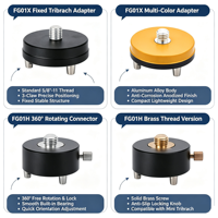 FG01H 360° Rotating Copper Screw Connector FG01X Base Connector Survey Spare Parts Fit GNSS RTK Total Station Survey Instrument