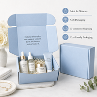 Cajas de Envío Corrugadas Azul Claro Minimalistas, Elegantes y Personalizadas, de Lujo, Impresas a Medida, de Amplia Aplicación, Más Vendidas