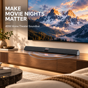 Barra de Sonido para TV HT204 2.0, Altavoz de 40W con Entrada USB, Óptica y Coaxial, Control Remoto, Pantalla LED, para Televisores Inteligentes, Cine en Casa - Product Image 3