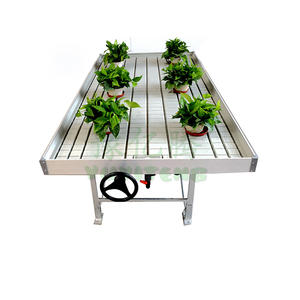 रोलिंग बेंच के साथ 8 फीट बड़ा ग्रीनहाउस हाइड्रोपोनिक बाढ़ टेबल - Product Image 4