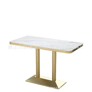 Moderne Eettafel Eigentijdse Eettafel Lange Eetkamer Tafels Marmer Rechthoek 75Cm Hoogte