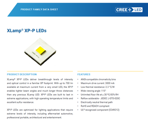 Chip LED de Alta Potencia CREEs XPPAWT-H0-0000-0000U50DT, Blanco Frío 7000K, 3.5W, 119lm/W, Gran Venta - Product Image 2