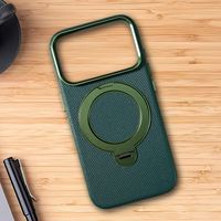 Étui de téléphone portable simple, antichute, en PC+PU, avec béquille magnétique, couleur unie, haute qualité, style professionnel pour iPhone 18 17 Pro Max