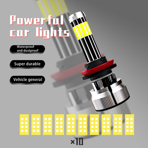 Haizg ชุดไฟหน้า LED ราคาถูก6000K 60W H4 9003 9005 9006ไฟสูงต่ำ10ด้าน H4ไฟหน้า LED - Product Image 4
