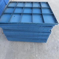 Coffrage modulaire personnalisable en acier au carbone laminé à froid de 3 mm, petit moule plat facilement assemblable pour la construction de supports de conduites