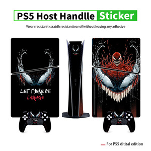 สติ๊กเกอร์ไวนิลลายสไปเดอร์แมนสำหรับ PS5 พิมพ์สีเต็มรูปแบบสำหรับเครื่อง PS5 และจอยควบคุม - Product Image 5