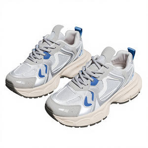 Baskets plateforme pour femmes 2023, nouvelles chaussures de sport décontractées respirantes en maille pour l'automne, rehaussantes, style rétro, toutes occasions 1103 - Product Image 1