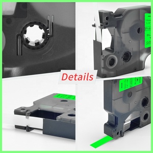 Compatible estándar D1 S0720590 45019 impresión negro sobre verde 12mm * 7m cinta de etiquetas autoadhesiva para fabricantes de etiquetas <span class=keywords><strong>DYMO</strong></span> <span class=keywords><strong>LabelManager</strong></span> - Product Image 5