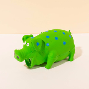 Juguete Masticable para Perros, Ecológico, de Látex, con Forma de Cerdo, Resistente al Agua, Sonoro, de Color Sólido, Estilo de Dibujos Animados, para Uso en Interiores - Product Image 2