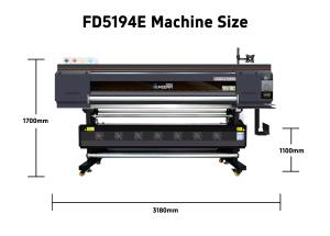 ארז 1.9 מ 'פורמט גדול דיגיטלי המדפסת מדפסת אקו ממס אקולוגי עם 4 i3200 ראשים - Product Image 2