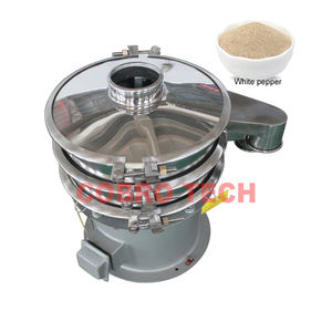 पाउडर ग्रैन्यूल्स रोटरी सिफ्ट मशीन स्वचालित औद्योगिक कंपन स्क्रीन 304 खाद्य ग्रेड के साथ मोटर स्टेनलेस स्टील - Product Image 6