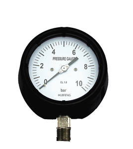 เกจวัดแรงดันแบบท่อ Bourdon ขนาด 4.5 นิ้ว (115 มม.) ตัวเรือนสีดำฟีนอลิก 100 มม. 0-2000psi เกจวัดกระบวนการ - Product Image 4