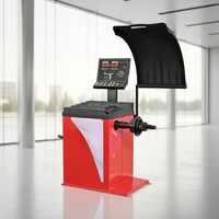 Équipement mobile de montage de pneus pour camionnettes, équilibreuse de roues automatique ±1G, machine d'équilibrage de roues à broche haute précision à réinitialisation automatique