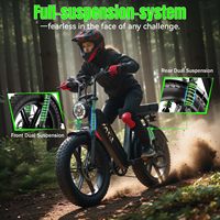 Vélo Électrique Tout-Terrain X6 48V 15A avec Batterie au Lithium Sans Balais et Pneus Larges de 20 Pouces, Modèle 2026 en Stock UE