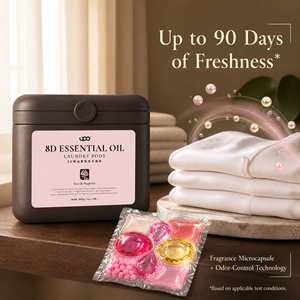 Capsules de lessive écologiques biodégradables à double couche de film PVA soluble dans l'eau, parfum rose, 8 en 1 - Product Image 5