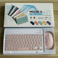 Keyboard Mini Split Ultra Tipis RGB Backlit Nirkabel BT Kustom 78 Tombol untuk iPad Tablet Portabel Antarmuka USB-C Dapat Diisi Ulang Plastik