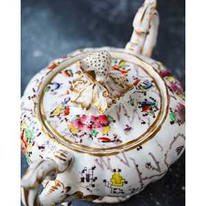 Azucarero de Porcelana Inglesa de Estilo Georgiano de Principios del Siglo XIX, con Asas Rococó, Ensaladera Rectangular Grande para Vajilla, Embalaje en Caja - Product Image 3