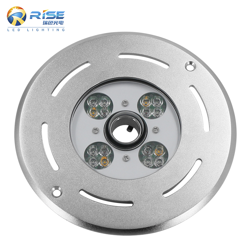 27W 24V RGBW Stainless Steel LED Underwater Fountain Light IP68 Waterproof Swimming Pool Landscape Outdoor 3-Year Warranty