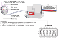Pdlux PD-PIR-M15Z-B, la dernière technologie, détecteur de mouvement infrarouge miniature intelligent à détection de passage zéro pour lampes