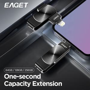<span class=keywords><strong>Memoria</strong></span> USB EAGET de 64/128/256 GB, Unidad Flash USB 3.2 para Teléfono y Portátil, Pendrive de Doble Interfaz, Unidad Flash USB con Certificación MFI - Product Image 2