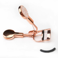 Pince à cils portable et lumineuse JM de haute qualité, outils de beauté professionnels, logo personnalisé, vente en gros