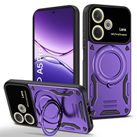 Étui de téléphone avec support rotatif pour OPPO Reno 15F 15C 15 Pro Max A6X A6 Pro Realme C85 15 Pro, protection de l'objectif, coque magnétique