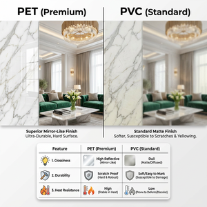 Papier peint et autocollant mural en PVC PET effet marbre craquelé doré extra épais <span class=keywords><strong>de</strong></span> 2,6 mm, imperméable et auto-adhésif - Product Image 2