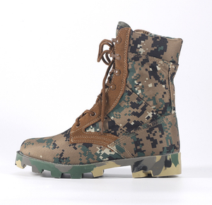 HPB917 Camouflage Outdoor <b>Hiking</b> Hunting <b>Boots</b> High Quality Rubber Camo Fabric Waterproof <b>Boot</b> Combat Hunting <b>Boots</b> - Product Image 2