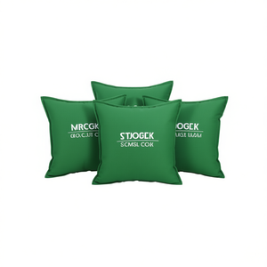 Cuscini per Sedia in Tessuto Oxford Verde, Set da 4 Pezzi, 40x40x7 cm, Imbottiti in Schiuma, Monocolore - Product Image 1