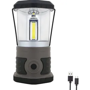 Very Popular 3xCOB LED camping lantern 4D dry battery Powered 1250 lumens Outdoor portable light Tent hanging lamp Hot Camping
