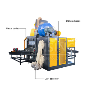 Europe Market LX-400B Car Wire Cable Granulator <strong>Separator</strong> Recycling Machine Made In China Air Screen Machine - Product Image 3