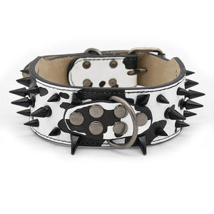 Großhandel Spiked Leder Hunde halsband Leder Eavy Duty gepolstert und verstellbar für große und XL-Rassen - Product Image 2
