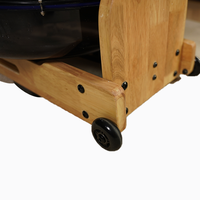 Rameur à eau Oak avec 4 niveaux de résistance, console Bluetooth en option, équipement de fitness pour entraînement cardio complet du corps à domicile