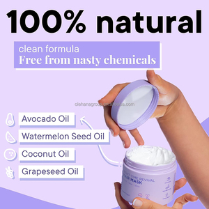 Private Label 100% vegane Bio über Nacht wachsen Glanz Conditioner Feuchtigkeit spendende Haarmaske Behandlung für alle Haar typen