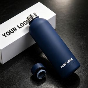 Promotional Business Gift Double Wall Sport 304 Matte <b>Small</b> Narrow Mouth Print <b>Water</b> <b>Bottle</b> Customized Stainless Steel - Product Image 1
