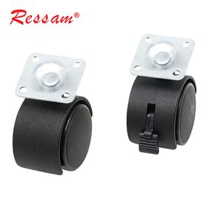 Ressam Factory Furniture Wheel Caster Möbel rolle 1,5 Zoll und 2 Zoll Basic Plastic Caster Wheels - Product Image 5