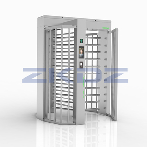 Torniquete de Seguridad de Altura Completa con Mecanismo Semiautomático Giratorio, Control de Acceso Peatonal por Huella Dactilar, Tres Brazos - Product Image 2
