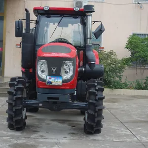 蒙古农用拖拉机4X4 160HP四轮驱动拖拉机农用QLN-1604农用拖拉机带犁