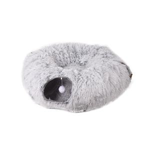 <span class=keywords><strong>Tunnel</strong></span> per Gatti Interattivo Pieghevole in Peluche, Design Classico a Forma di Ciambella, per Interni - Product Image 5