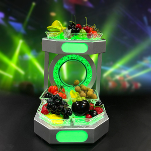 Plateau de service de fruits en métal de luxe boîte de nuit <span class=keywords><strong>Plub</strong></span> assiette de fruits avec support plats et assiettes - Product Image 4