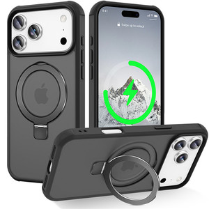 Para <span class=keywords><strong>iPhone</strong></span> 17 Funda con soporte de junta tórica magnética invisible Funda translúcida de grado militar para <span class=keywords><strong>iPhone</strong></span> 17 <span class=keywords><strong>Pro</strong></span> <span class=keywords><strong>Max</strong></span> - Product Image 2