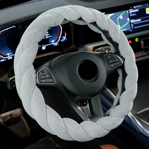 Popolare Coprivolante in Peluche Artificiale, Pratico Coprivolante per <span class=keywords><strong>Auto</strong></span>, Accessorio per <span class=keywords><strong>Interni</strong></span> <span class=keywords><strong>Auto</strong></span> - Product Image 5