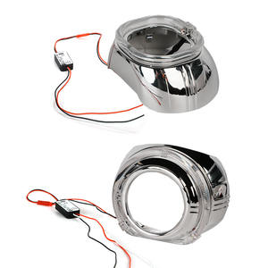 MAX 3,0 pouces, guide de lumière intégré en forme de U, pare-soleil, œil d'ange, phare LED de voiture, lentille bi-xénon, couvercle décoratif - Product Image 1