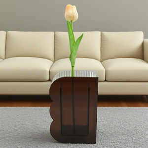 แจกันอะคริลิคทรงไม่สม่ำเสมอ ดีไซน์ทันสมัย ทนทาน ตกแต่งโต๊ะโชว์ดอกไม้ - Product Image 1